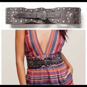 Free People Studded Leather Belt